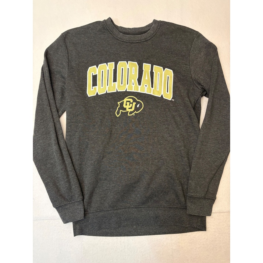 Colosseum Mens Colorado Buffaloes Sweatshirt Gray Crewneck NCAA S